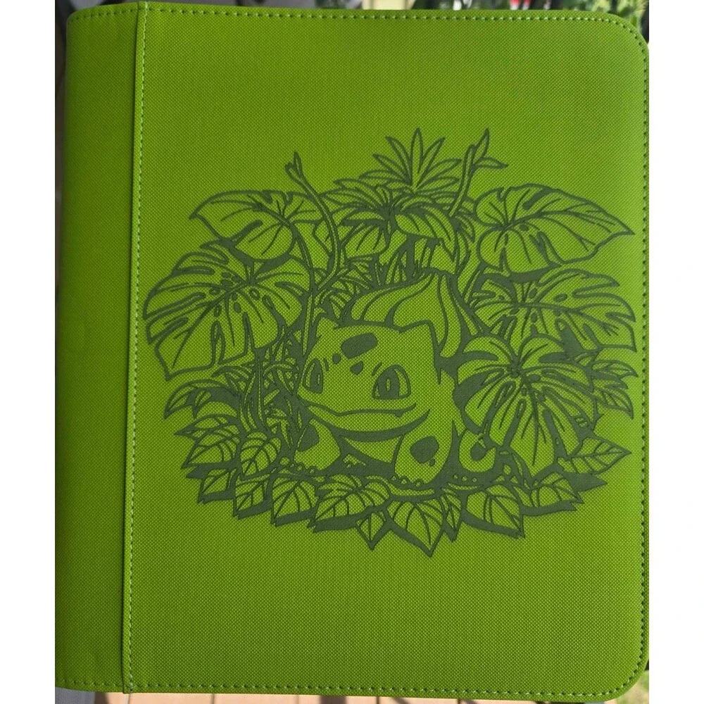 Pokemon Bulbasaur Laser Engraved Top Loader Binder MADE TO ORDER